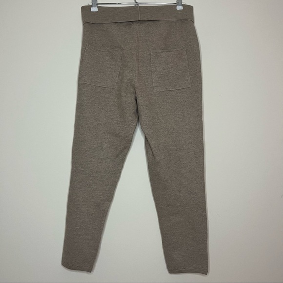 SOMETHING NAVY Mikayla 100% Wool Cigarette Crop Camel Pants - Picture 7 of 8